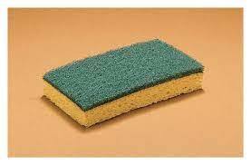 CELLULOSE SPONGE WITH  SCRUBBER