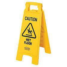 Caution Wet Floor Sign - 2 Sided