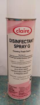 Claire Disinfectant Spray Q , Country Fresh Scent  17oz