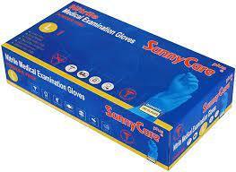 Blue Nitrile Gloves, Large