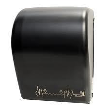 Mechanical Auto-cut Roll Towel Dispenser, blk