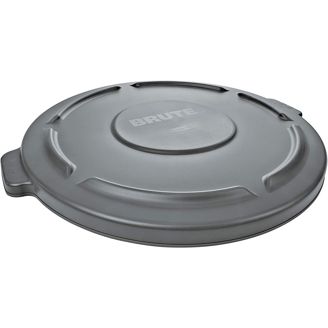 Rubbermaid Commercial Products 32-Gallon Brute Flat Container Lid, 32 Gallon, Gray