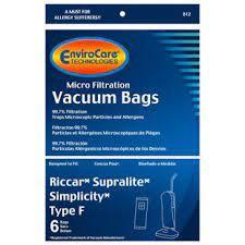 RICCAR Supralite/Simplicity Vacuum Bags, type F, Envirocare (6)