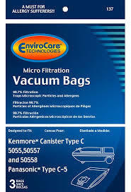 Kenmore Canister Vacuum bags, Type C, 5055 Envirocare, (3Pk)