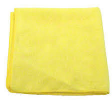 MICROWORKS Yellow Microfiber Towels 16x16 (12ct)