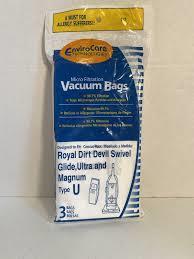 ENVIROCARE Royal/Dirt Devil Bags, Type U  (3pk)