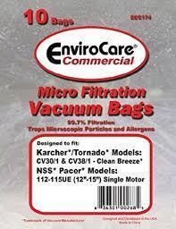 ENVIROCARE Tornado Upright Vacuum Bags  (10pk)