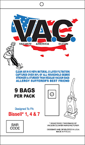 V. A. C. Hepa Bissell 1, 4, & 7 Bag VAC16  (9pk)