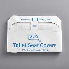 LAVEX Toilet Seat Cover, Half Fold Paper 5000/ Case (20pks/250ea)