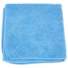 MICROWORKS Blue Microfiber 16 x 16, Individual Cloth