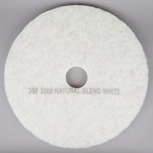 27"  Natural Blend White Burnishing Pad (3m 3300)