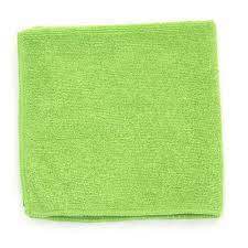 MICROWORKS Green Microfiber 16 x 16, Individual Cloth