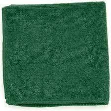 MICROWORKS Premium Dark Green Microfiber 12 x 12, Individual Cloth