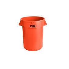 LAVEX 32 Gallon Commercial Trash Can, Red