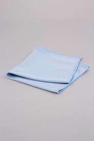 LAVEX Blue Microfiber Glass Cleaning Cloth, 15"x15"