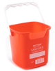 Square Plastic Sanitizing Bucket - with Plastic Handle 3 QT