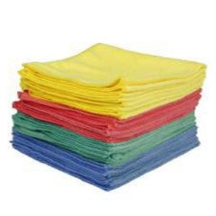 Basic Microfiber Cloth  YELLOW 12x12 PK OF 12