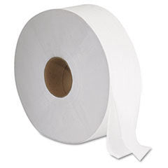 GEN JRT Jumbo Bath Tissue, Septic Safe, 2-Ply, White, 3.3" x 1,375 ft, 12" dia, 6 Rolls/Carton