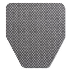 TOLCO® Komodo Urinal Mat, 18 x 20, Gray, 6/Carton