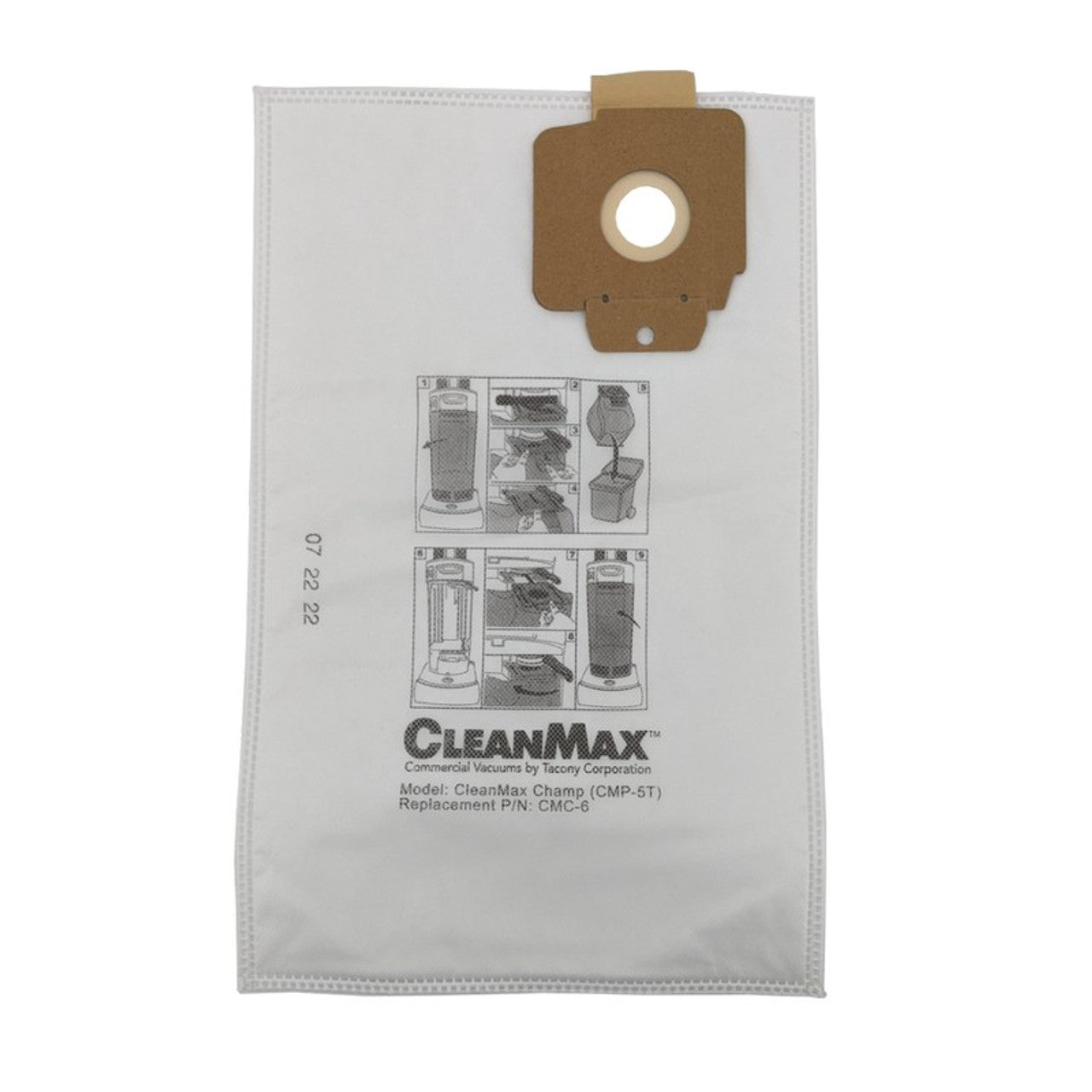 CLEANMAX Pro Genuine Hepa Bag/Champ CMP-5T, 6 Pk